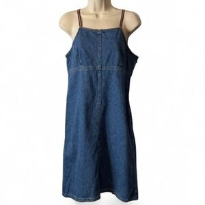 Vintage 90s/Y2K American Eagle Denim Mini Dress, Women's Size 8